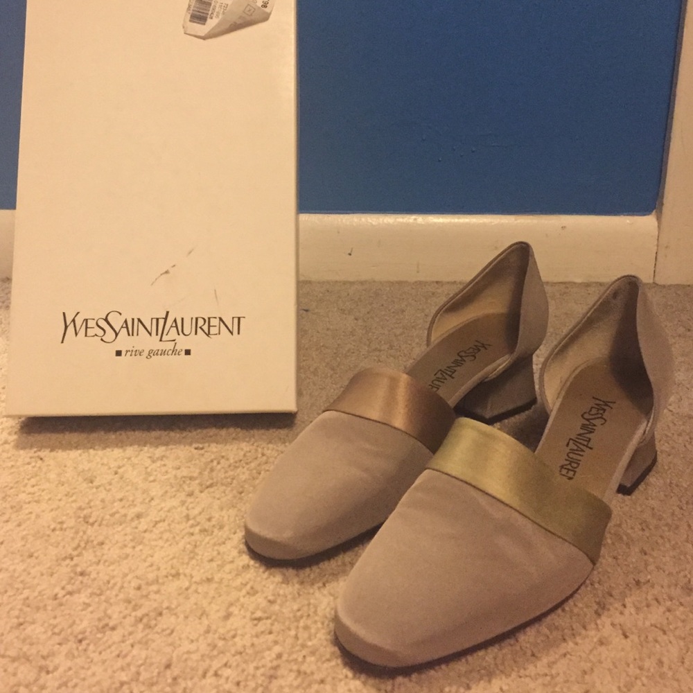 YSL Ribbon Flats